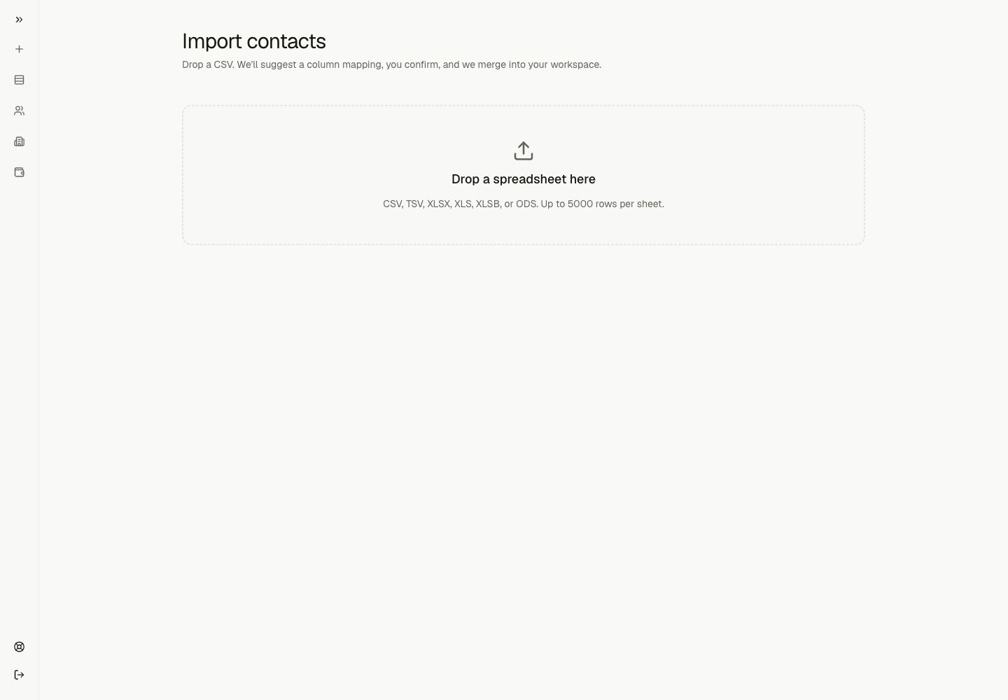 The Lemma Import contacts screen.