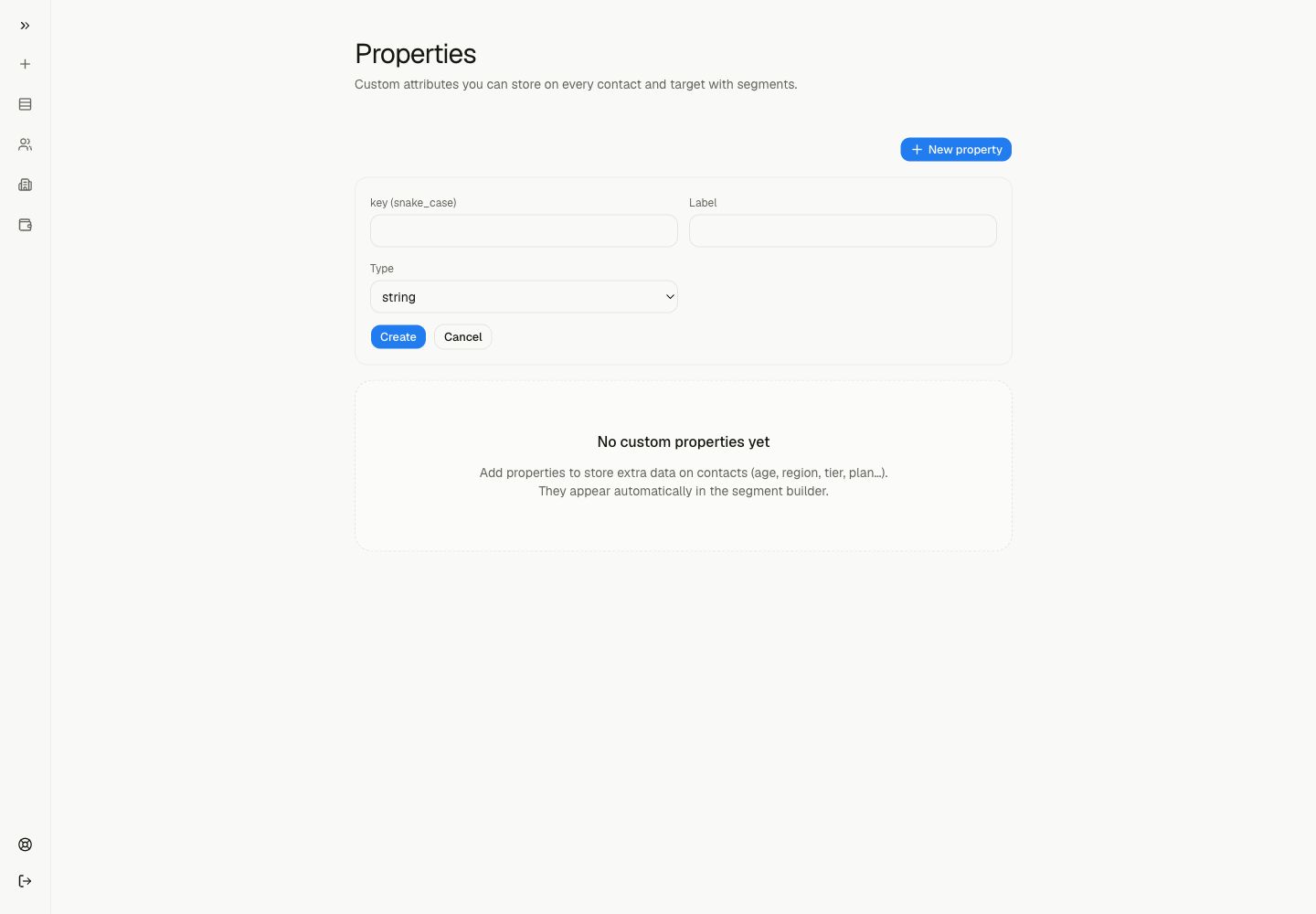 The Lemma New property form.